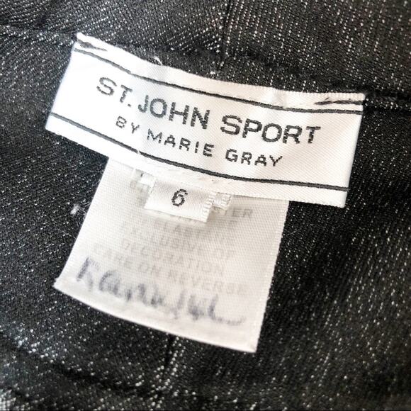 St. John Vintage Metallic Sparkle Holiday Ponte Pants Quiet luxury - Picture 11 of 11